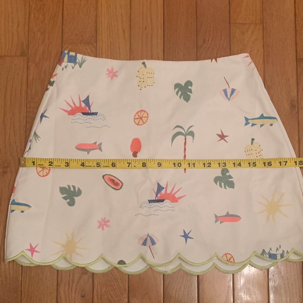 Amalie Colorful Tropical Print Mini Skirt - Picture 10 of 15